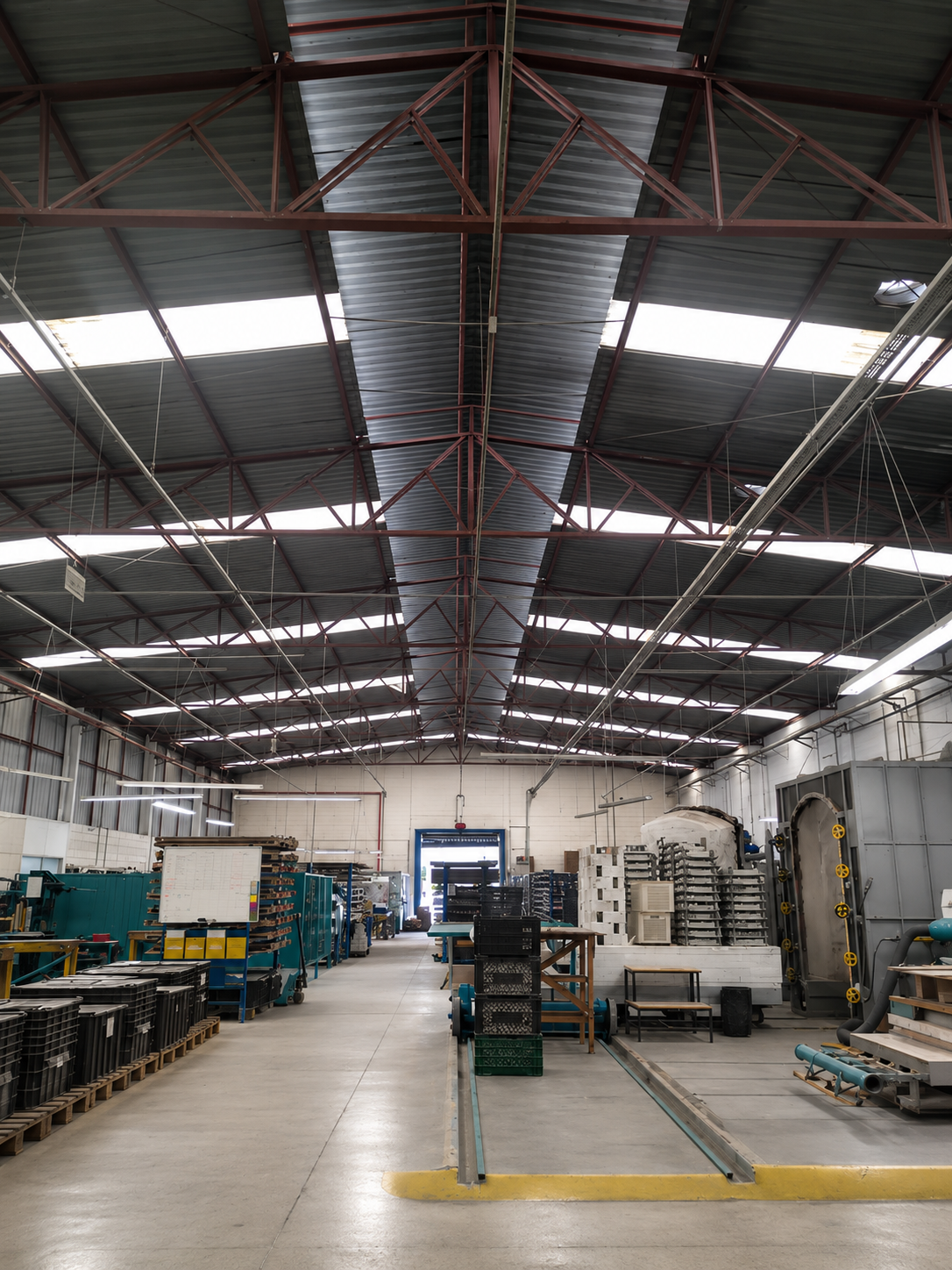 Componentes cerâmicos vermelhos em produção na fábrica do Grupo QM Soluções